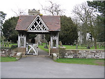 SO8865 : Hampton Lovett Church - Lych Gate by Peter Whatley