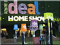 Lampshades outside the Ideal Home Show, Earl