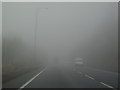 Drivers in fog on A616