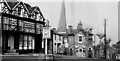 Cleobury Mortimer leaving the High Street to join Church Street