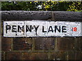 SJ3988 : Penny Lane road sign, Liverpool by nick macneill
