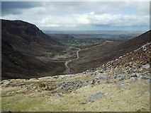 J3228 : The Trassey Track from the Hare's Gap by Rossographer