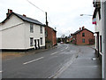 View north along The Street through Dickleburgh