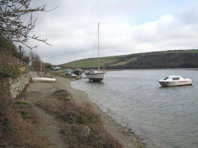 Boats beside the River Gannel