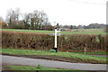 Signpost at junction of Horseshoe and Bixley Lanes