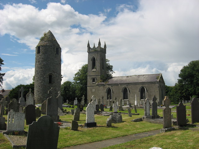 Round Tower and Church at Dromiskin, Co. Louth