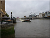 TQ3380 : London Bridge Pier by Chris Gunns