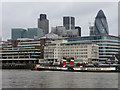 View towards the City of London