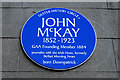 J3374 : John McKay plaque, Belfast by Albert Bridge