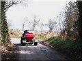 Minor road junction south of Llangybi