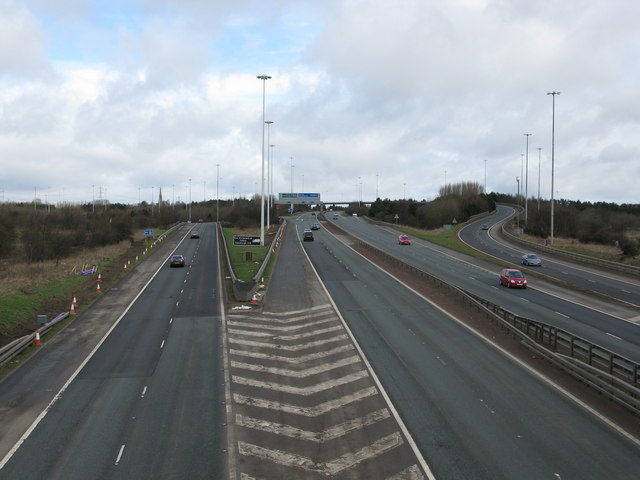 M73 South of the Baillieston Interchange © G Laird :: Geograph Britain ...