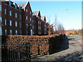 Houses on the site of the old Swindon railway works yard