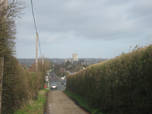 The North Downs Way heads to Canterbury