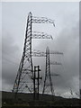 Pylons heading North towards Chapel en le Frith