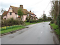 Harleston Road past the village green in Rushall