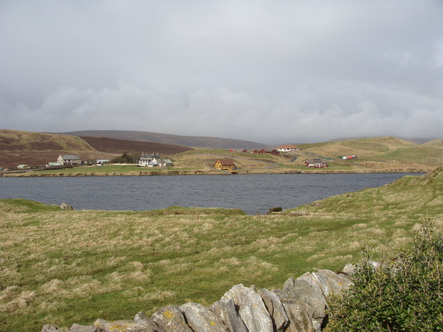 Loch of Strom, and view of Olligarth from Hogaland