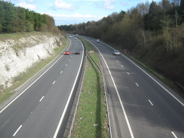 A2 Dual Carriageway towards Dover © David Anstiss :: Geograph Britain ...