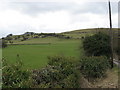 Looking up to Ladder Hill beyond Meveril Farm