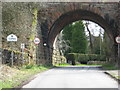 Railway arch entering Combs village