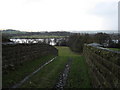 Looking over Combs Reservoir from below Spire Hollins farm