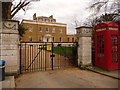 Lee Green: phone box outside the Manor House