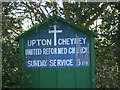 2010 : Sign outside United Reformed Church