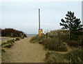 TF7745 : Footpath to Brancaster beach by peter robinson