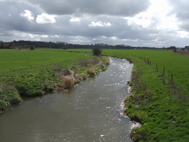 River Penk upstream at Acton Trussell
