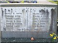 The marker on the communal grave of the twelve recovered bodies from the 1952 Aer Lingus accident