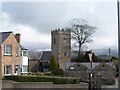 Llanbeblig Church from the end of Lon Arfon