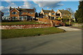 Houses overlooking Twyning Green