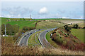 A27 from above Southwick Hill tunnels, east end