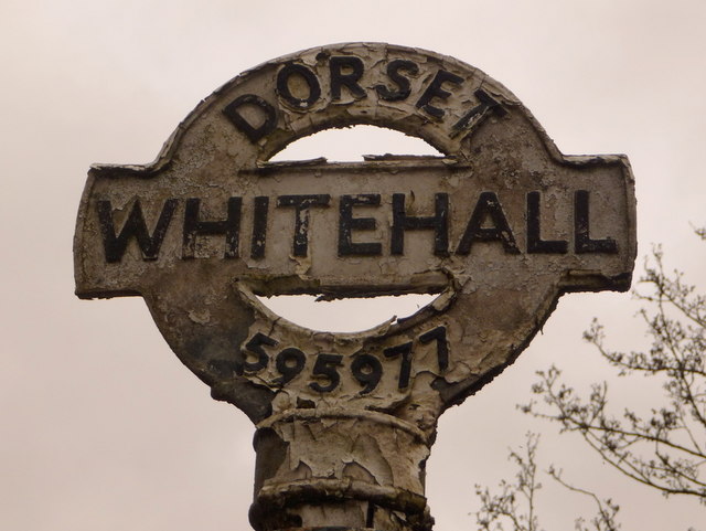 Tollerford: detail of Whitehall finger-post