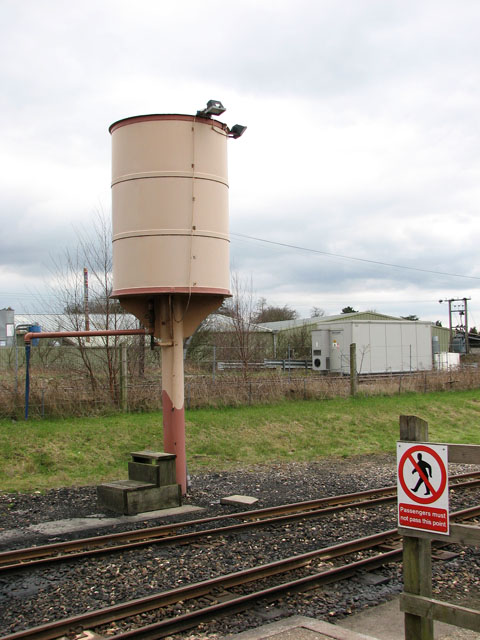 Bure Valley railway - water tank at... © Evelyn Simak cc-by-sa/2.0 ...