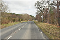 NH6889 : A949 east of Spinningdale by Steven Brown