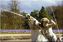 SP7316 : Detail of Fountain, Waddesdon Manor, Buckinghamshire by Christine Matthews