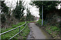 Beddington:  Raised footpath along Croydon Road