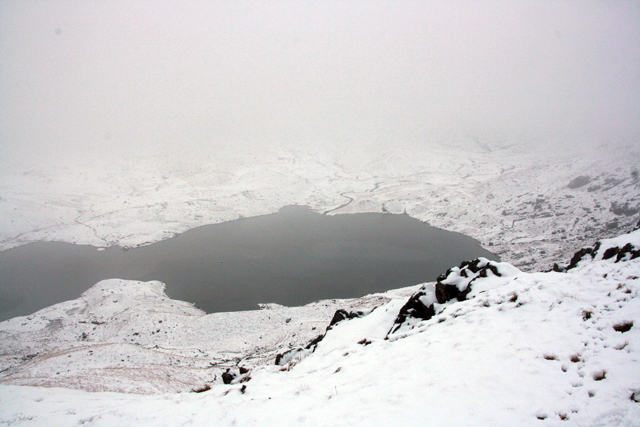 Easedale Tarn from above Greathead Crag