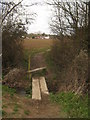 Footbridge and stile near Barn Wood