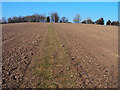 Public footpath to Perrystone Hill