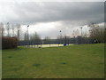 Artificial sports pitch within Deddington Rec