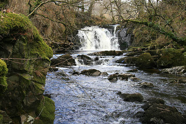 Holy Linn Waterfall © Walter Baxter :: Geograph Britain and Ireland