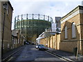 Gas holder and Montfort Place London