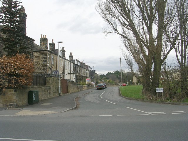 Swaine Hill Terrace - Kirk Lane © Betty Longbottom cc-by-sa/2.0 ...