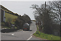 The A487 heading south from Llanon