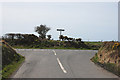 Road junction south of Bryn-amlwg