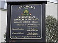 Information board at Loughgall Presbyterian Church