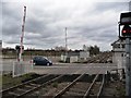 Level crossing at the eastern end of Worksop Station