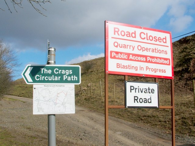 Signs at start of footpath