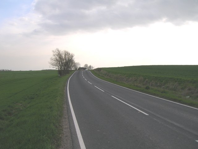 Minor road towards Burstwick